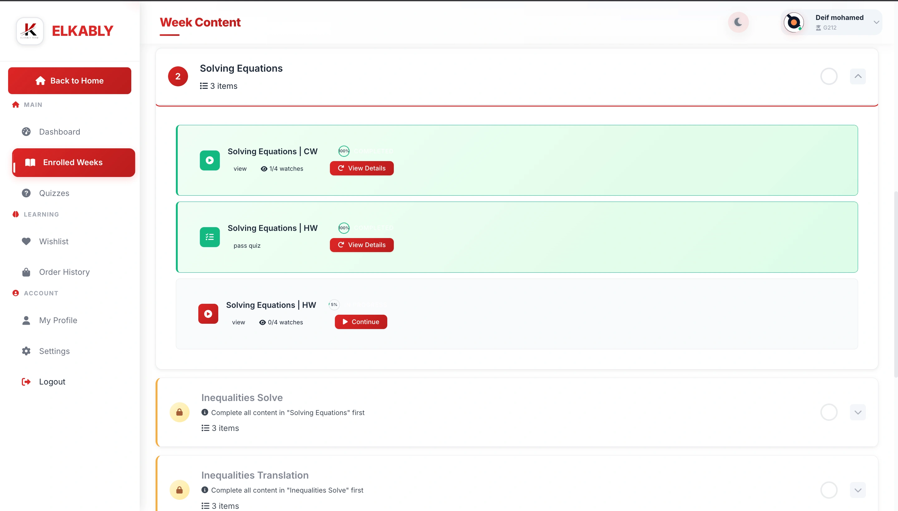 Elkably Education Platform screen 5